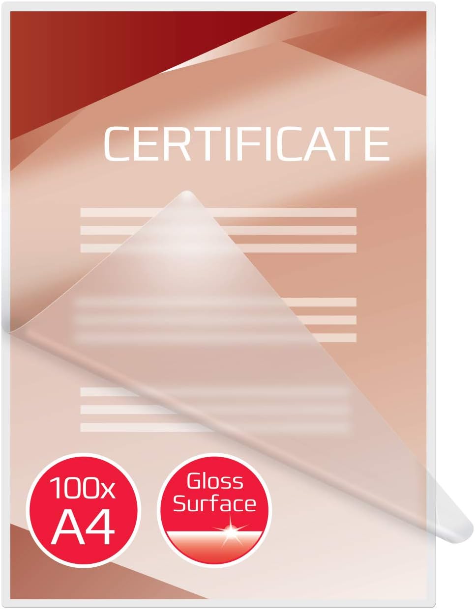 Thumbnail 3 de GBC pochettes de plastification brillantes A4 2x125 microns – lot de 100, 3200723 transparentes