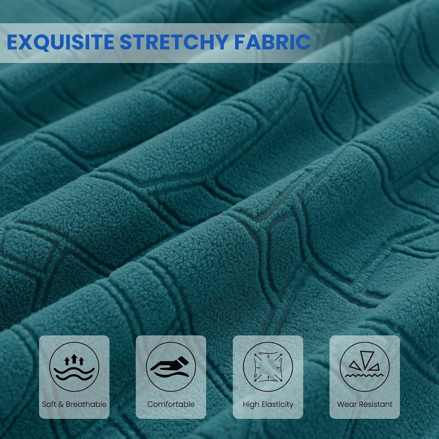 Detalle de Ystyle Copri testiera letto per materasso matrimoniale/singolo elasticizzato da 180 cm, verde scuro