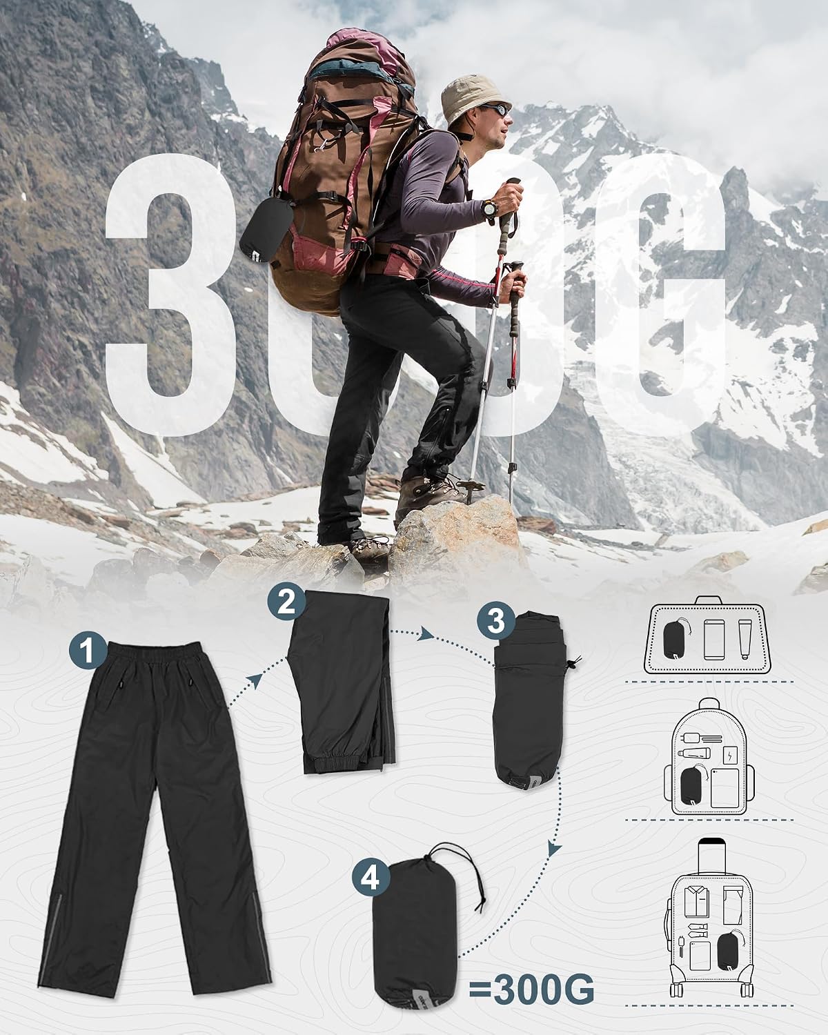 Thumbnail 5 de Outdoor Ventures Waterproof Trousers