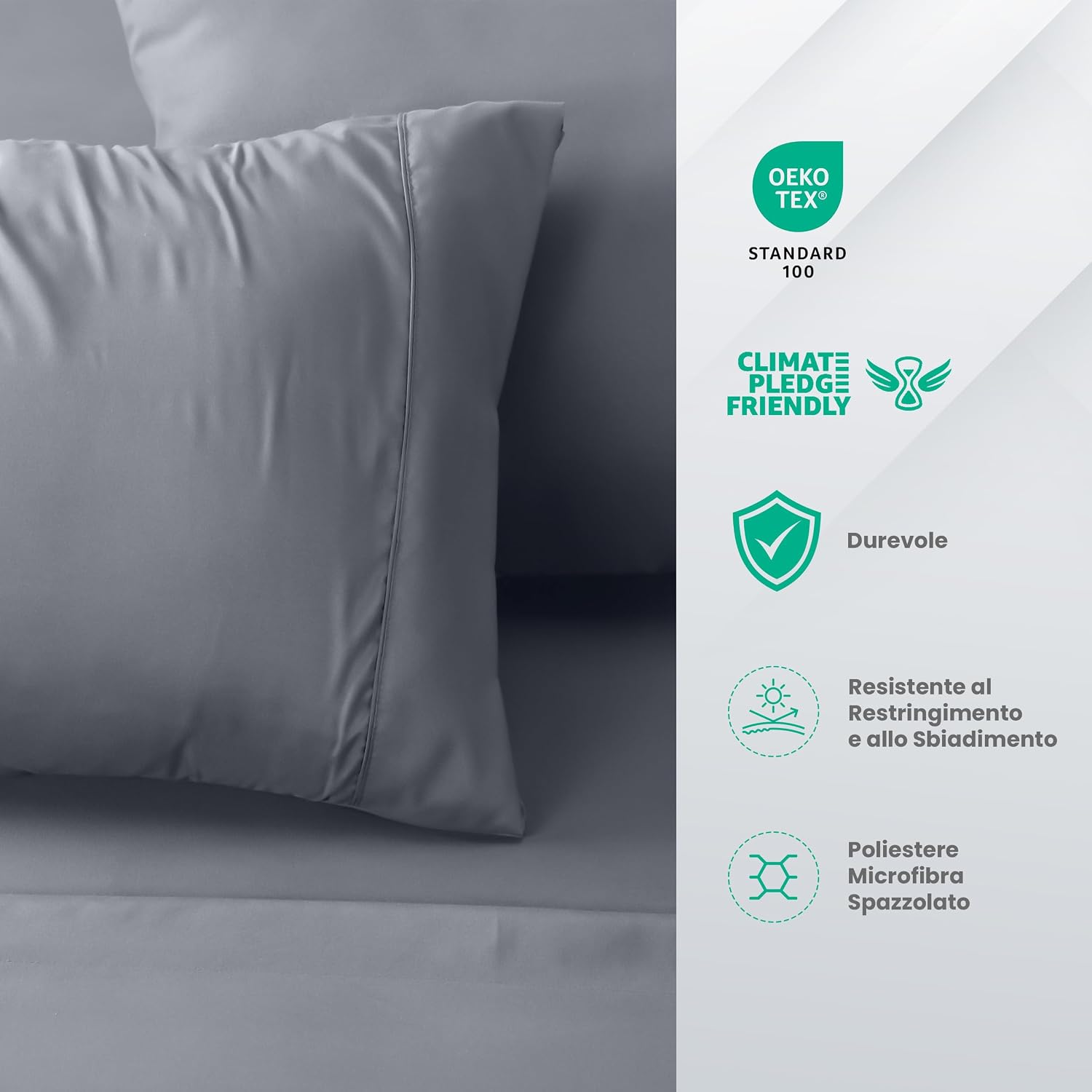 Thumbnail 3 de Utopia Bedding Set lenzuola matrimoniali 180x200 cm, 4 pezzi