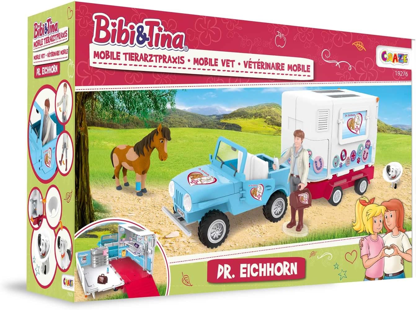 Thumbnail 1 de Kit de jeu mobile vétérinaire Bibi & Tina – Station vétérinaire CRAZE (à partir de 3 ans)