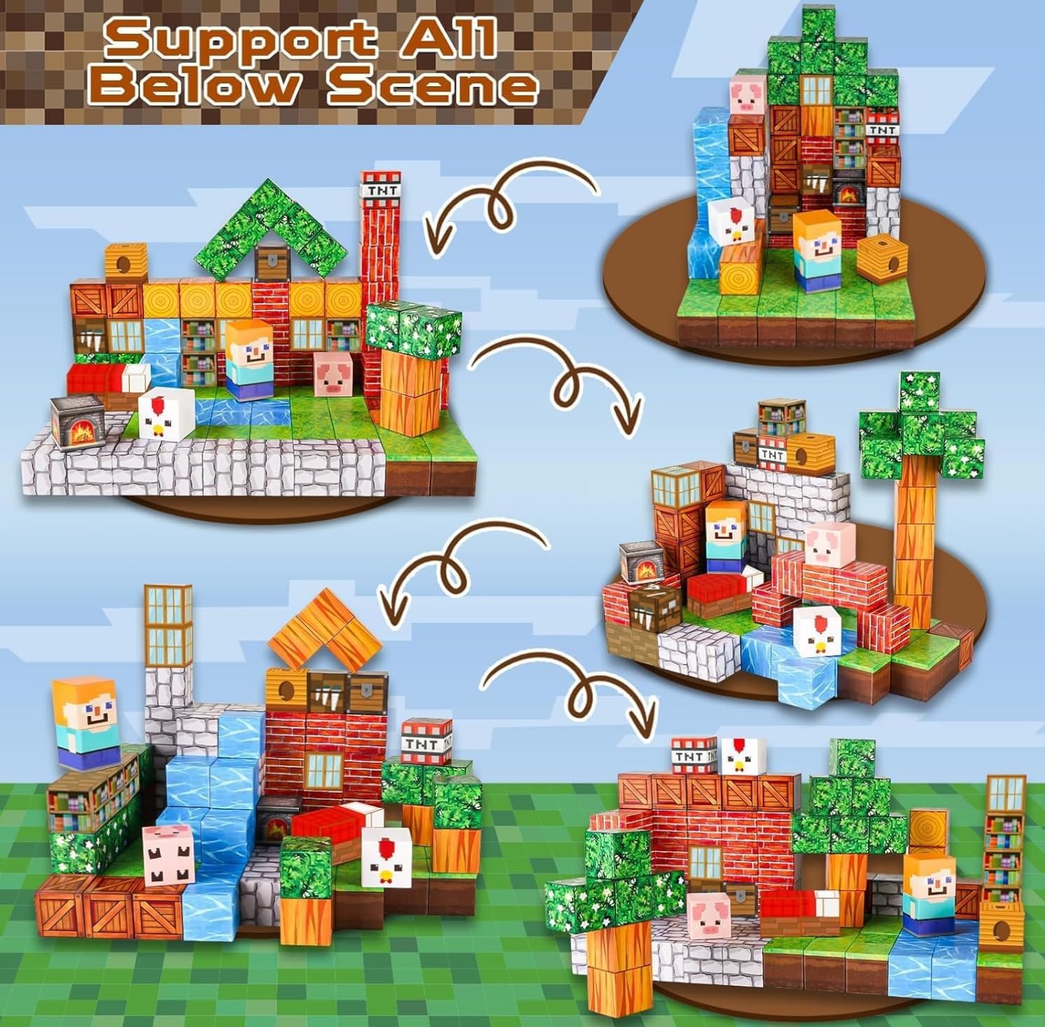 Thumbnail 1 de GaoDeBuChou 100PCS Magnetic Blocks: A Practical STEM Toy for Early Builders