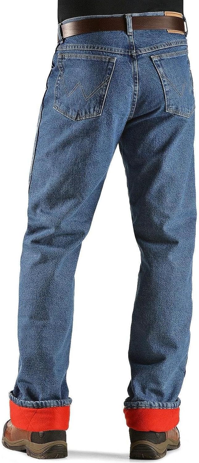 Detalle 2 de Wrangler Big & Tall Rugged Wear Woodland Thermal – męskie dżinsy Night Brown/Black