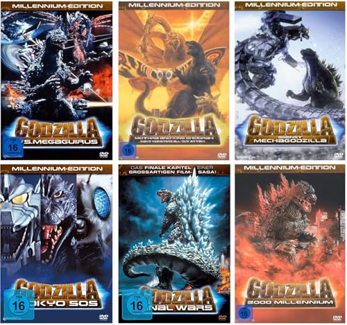 Detalle de Godzilla Millennium Edition – Die 6 Kaiju Klassiker der Millennium Ära auf 6 DVDs von WME Entertainment Group