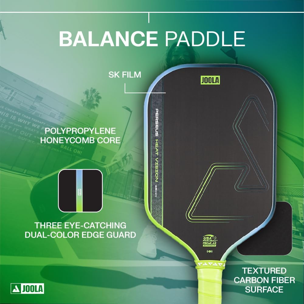 Detalle de JOOLA Vision/Double Vision: pagaia da pickleball con pellicola SK e approvazione USAP