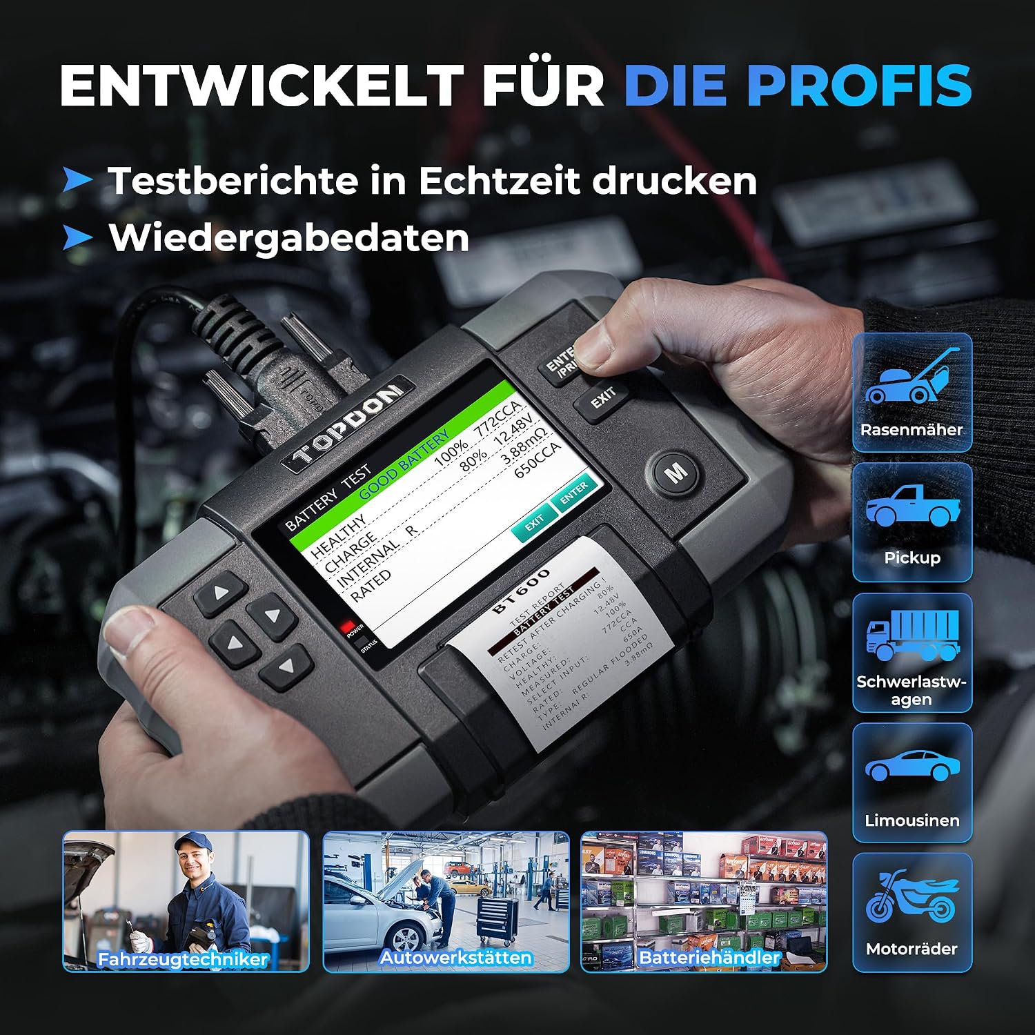 Thumbnail 4 de TOPDON BT600 Batterietester 12V/24V