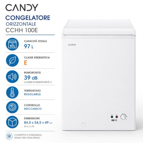 Detalle de Candy Artico CCHH 100E: congelatore a pozzetto 97 L, 39 dB, connesso e funzione Artico