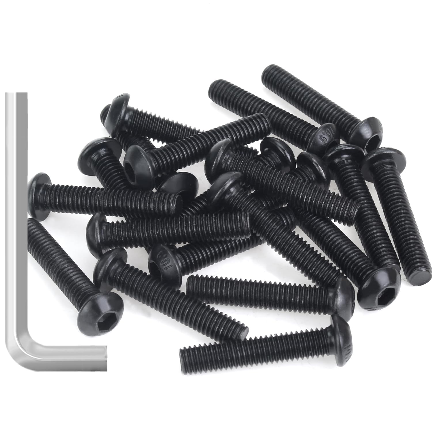 Detalle de Sutemribor M6 x 30mm Button Head Socket Cap Screws, 10.9 Alloy Steel