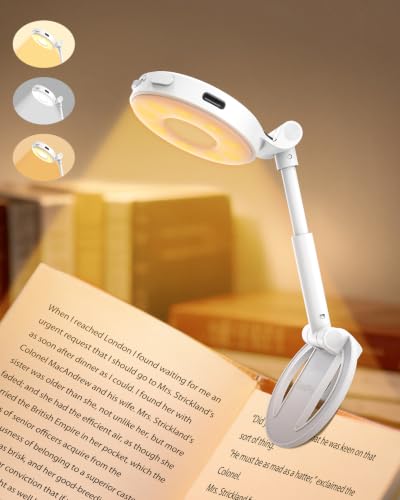 Detalle de EastPin – Liseuse Lampe de Lecture pour Livre au Lit 18 LED, Rechargeable et Compacte