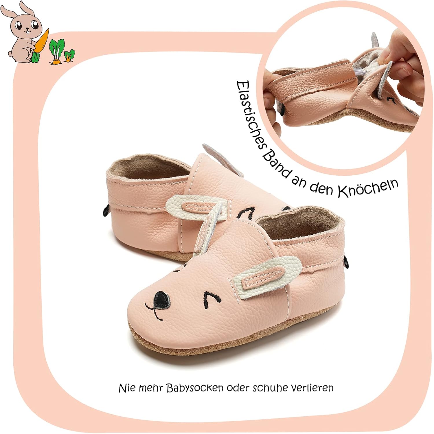 Detalle 2 de IceUnicorn Krabbelschuhe Baby Lauflernschuhe