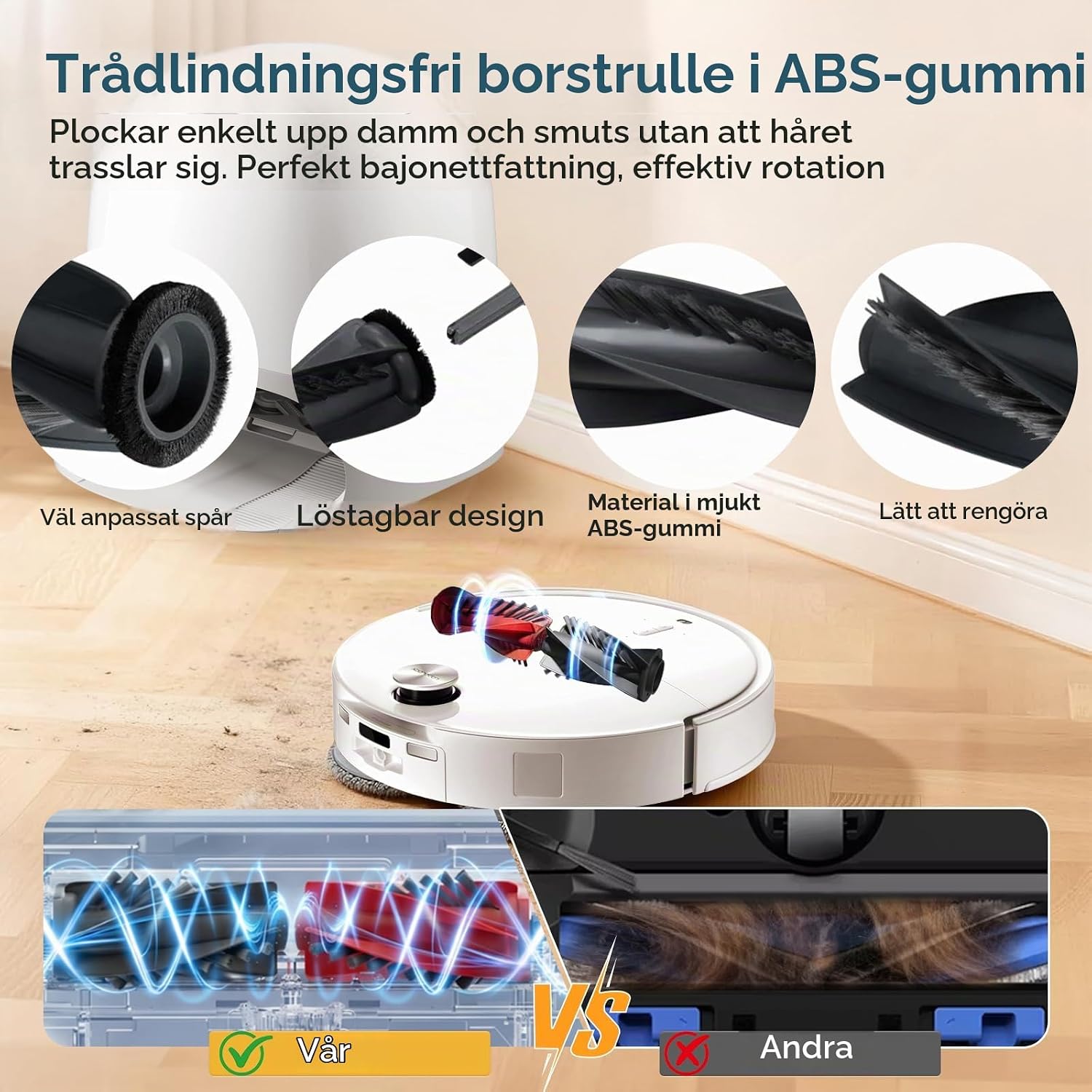 Detalle de Leavans tillbehörsset för Roborock Qrevo Curv – 20 delar med filter och moppar