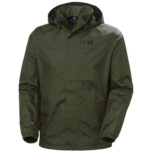 Detalle de Helly Hansen Milford Jacket para hombre – Burton Gris/Verde, talla S