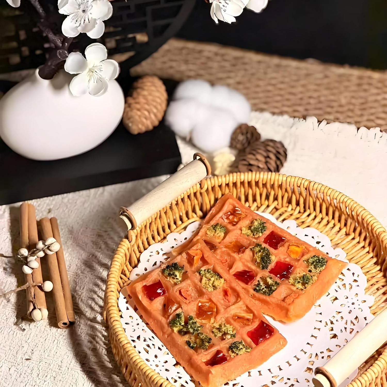 Detalle de Silicone Waffle Molds, 4.65 x 2.76 Inches