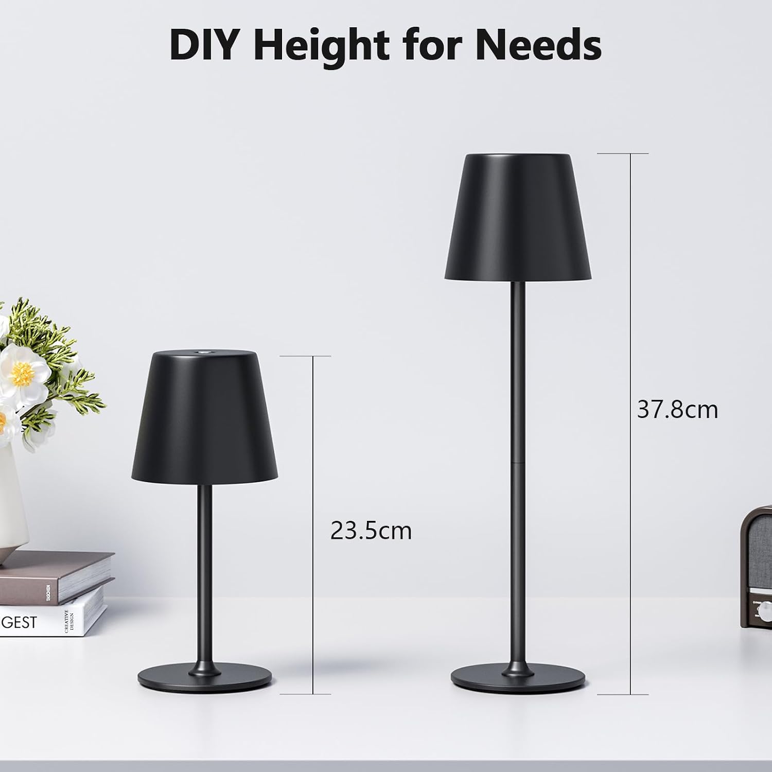 Detalle de UPXNBOR LED Tischlampe Kabellos 3‑stufig
