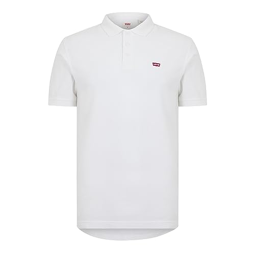 Detalle de Camiseta polo Levi's Housemark Polo Plus White para hombre (talla S)