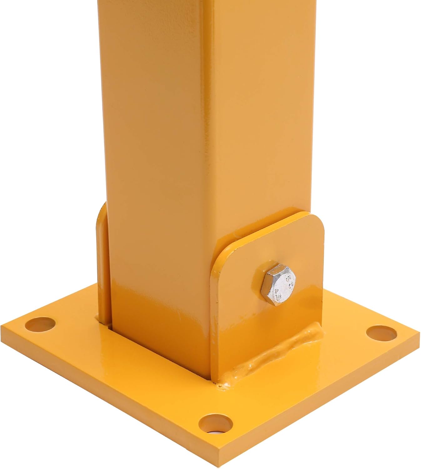 Thumbnail 5 de KATSU Car Parking Space Lock Bollard, 70cm Solid Steel High-Visibility Barrier