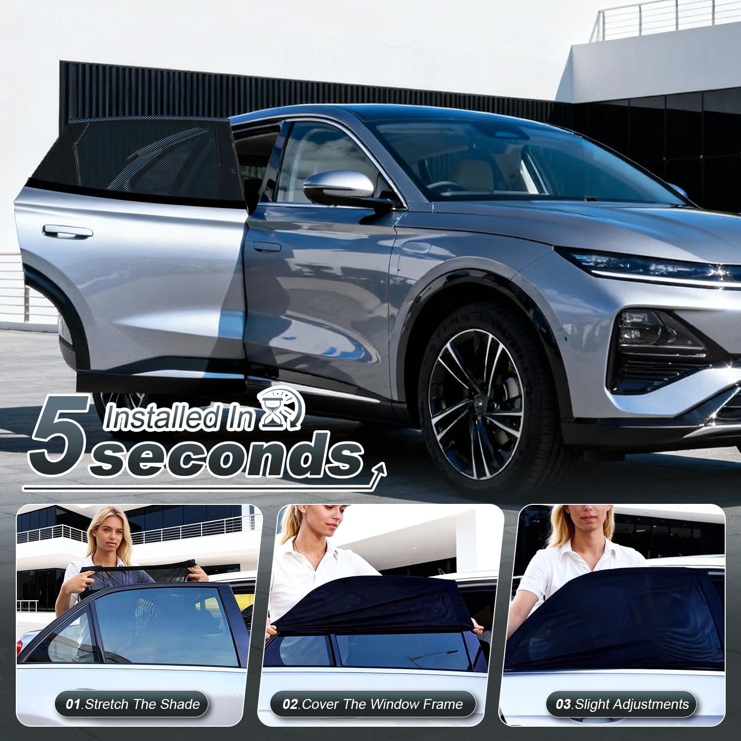 Thumbnail 5 de PEYOU Car Window Shades 2 Pack
