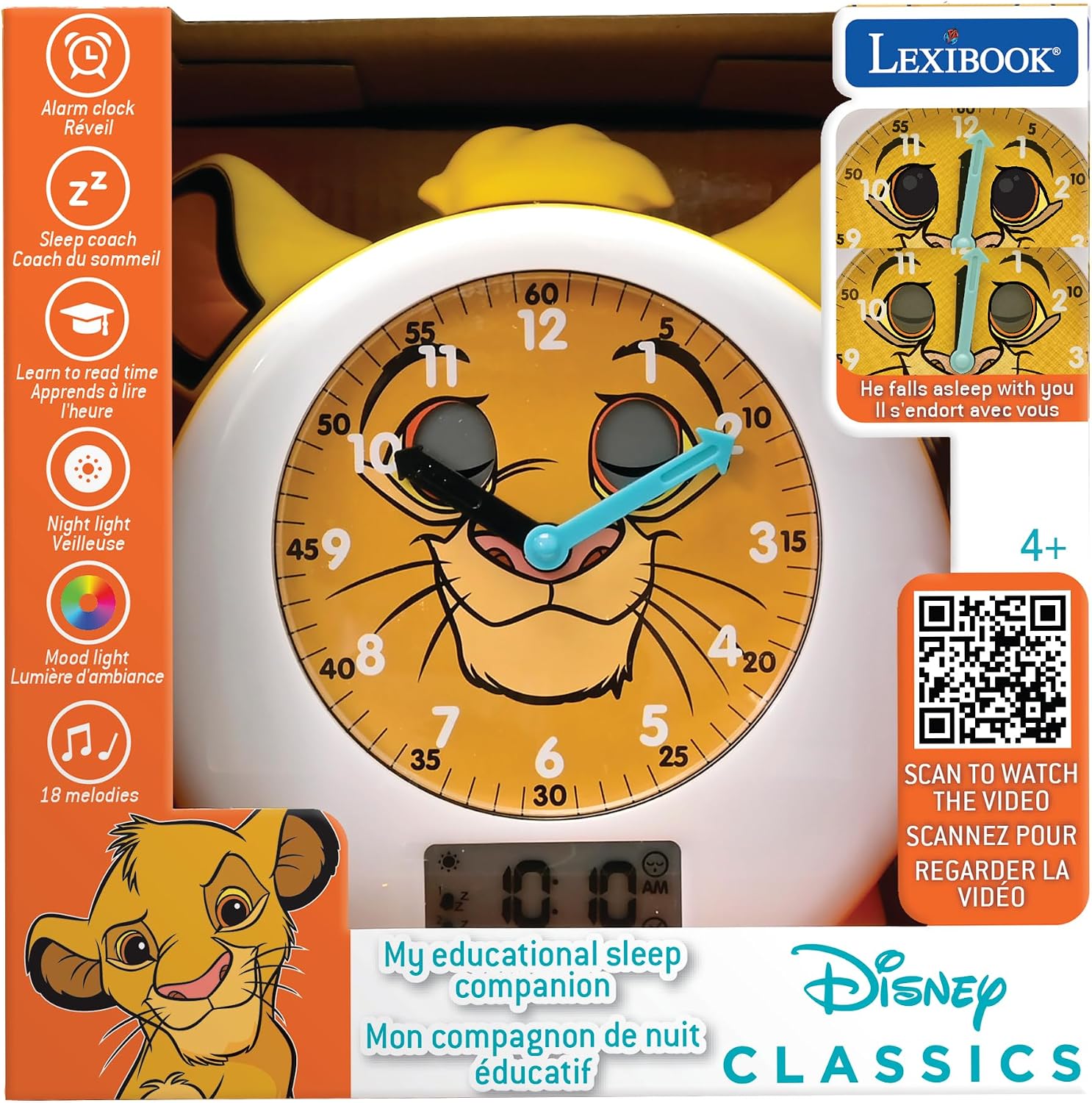 Detalle 2 de LEXIBOOK Simba Lion King Alarm Clock