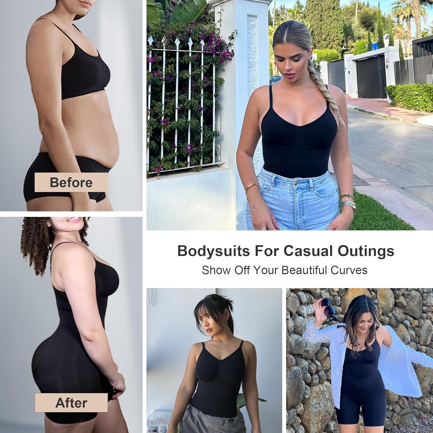 Thumbnail 4 de SHAPERX Shapewear Bodysuit with Waist Control 🩲