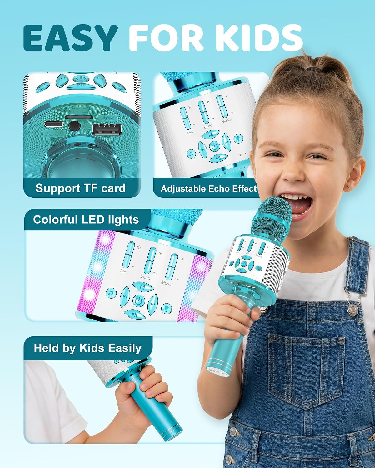 Thumbnail 3 de Amazmic Kids Karaoke Microphone 4-6h 🎤