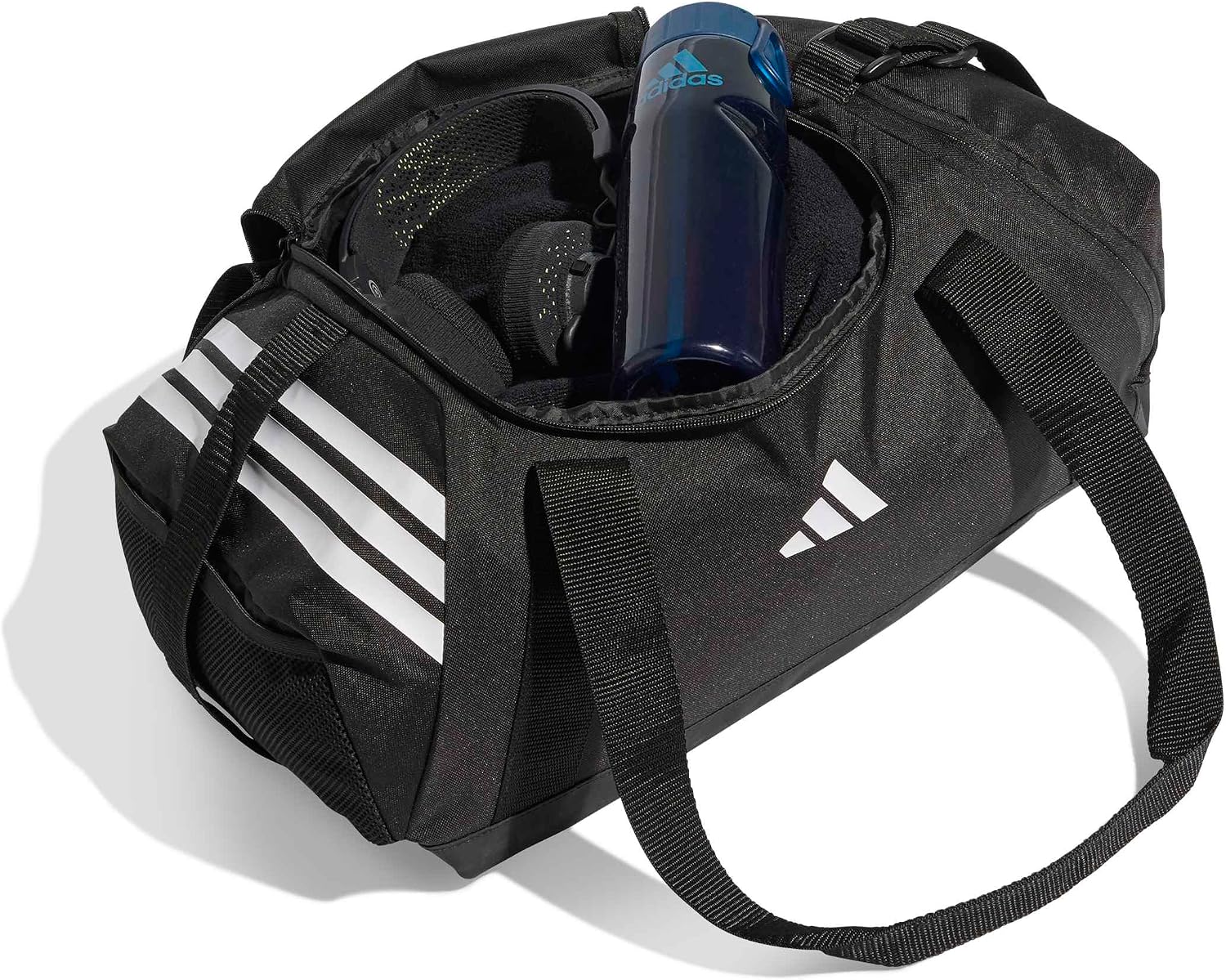 Thumbnail 3 de adidas Unisex Tiro Duffle Bag Small – kompakter Reiserucksack mit Reißverschluss, Schwarz/Weiß