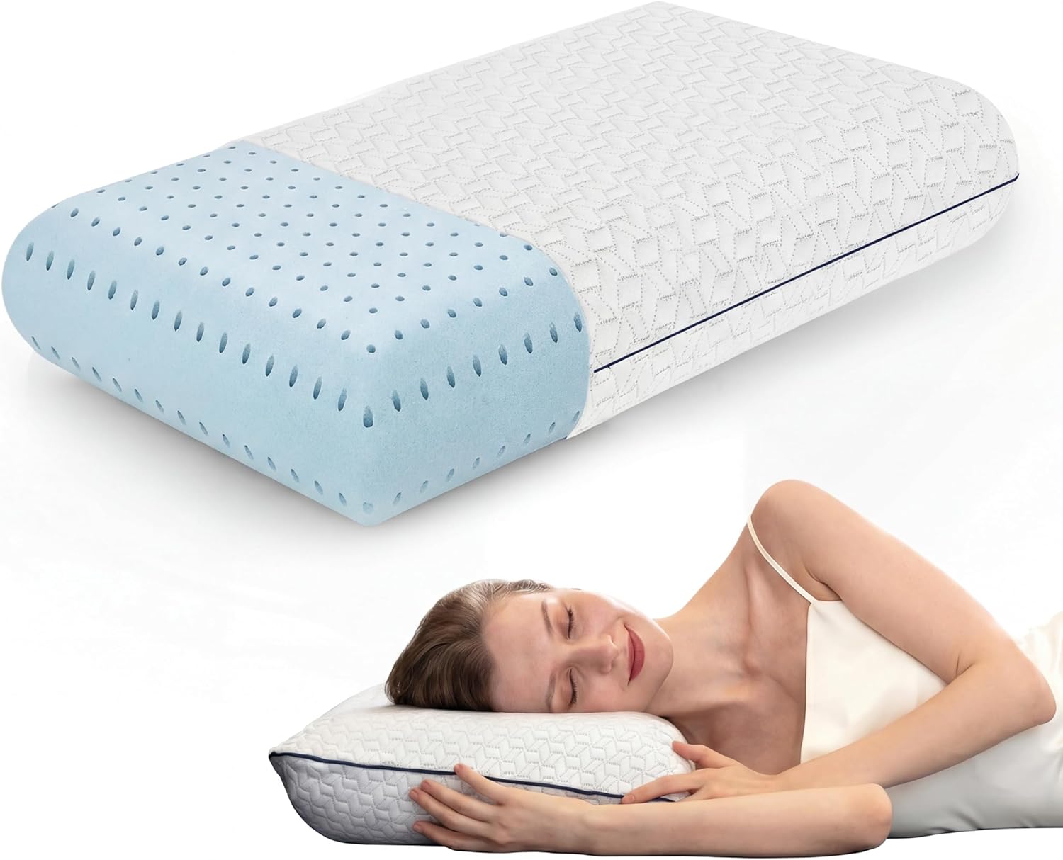 Detalle de Cooling Gel Memory Foam Pillow 1-Pack