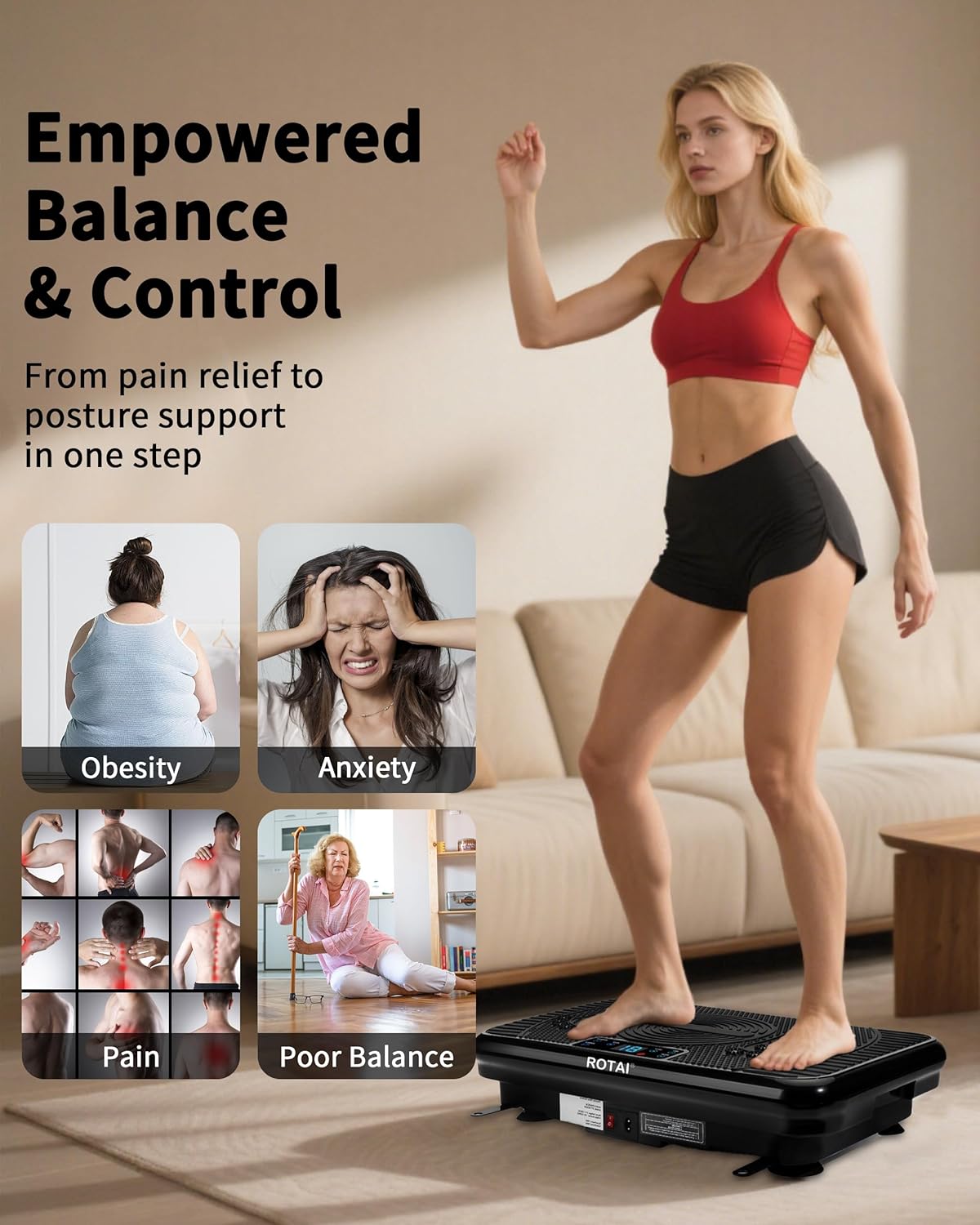 Thumbnail 1 de Shake Plate Vibration Exercise Machine 400 lbs