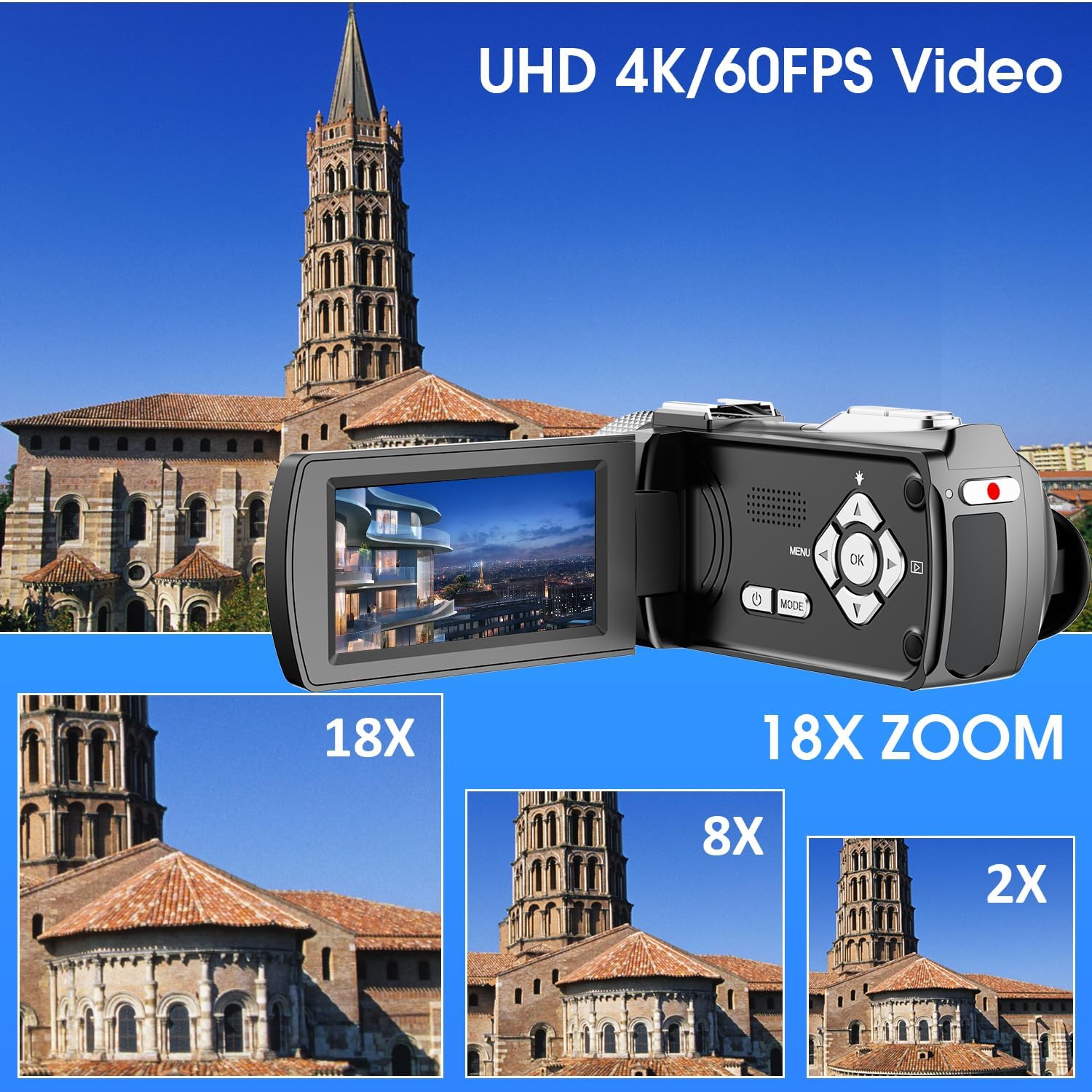 Thumbnail 1 de Vmotal Caméra vidéo 4K: 48 MP, kit débutant pour vlogging et streaming