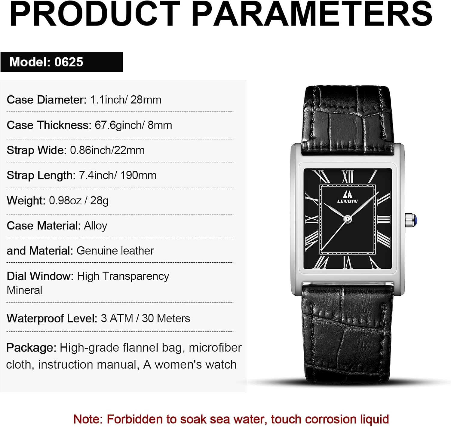 Thumbnail 4 de LN LENQIN Herren Uhr 28 mm