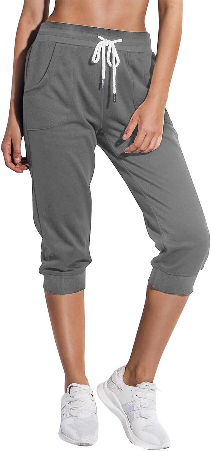 Detalle de SPECIALMAGIC Women's Sweatpants Capri Pants Cropped Jogger Review