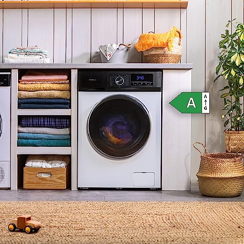 Detalle de Cecotec Lavadora 10 kg Bolero Dresscode 10500 Inverter A: eficiencia y vapor para hogares modernos