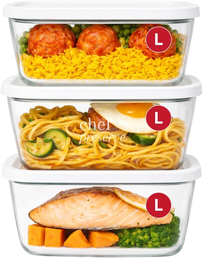 Thumbnail 6 de Chef Preserve Glass Vacuum Seal Containers 3pcs