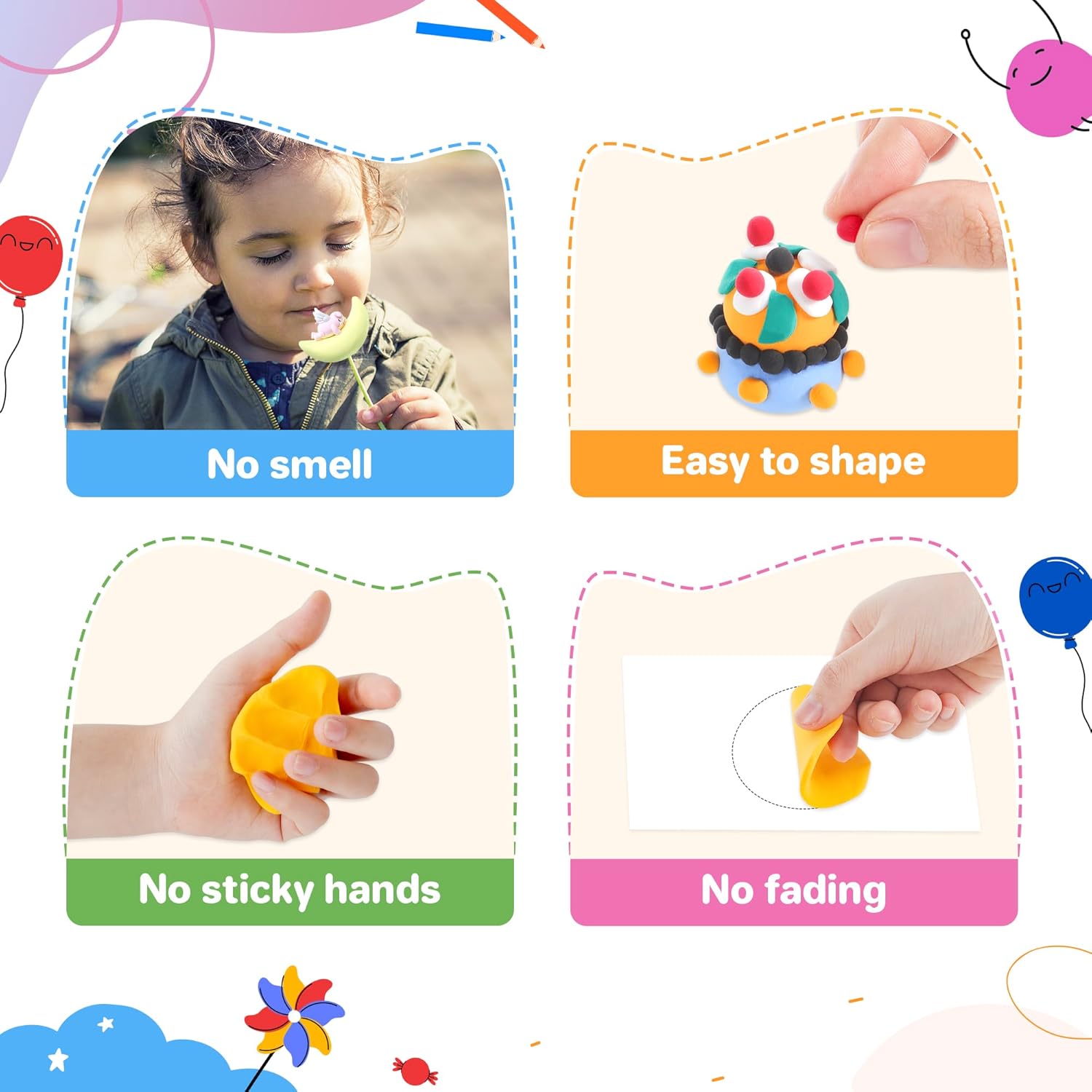 Thumbnail 2 de Aestd-ST Air Dry Clay (90 Colours) kids modelling clay set with sculpting tools