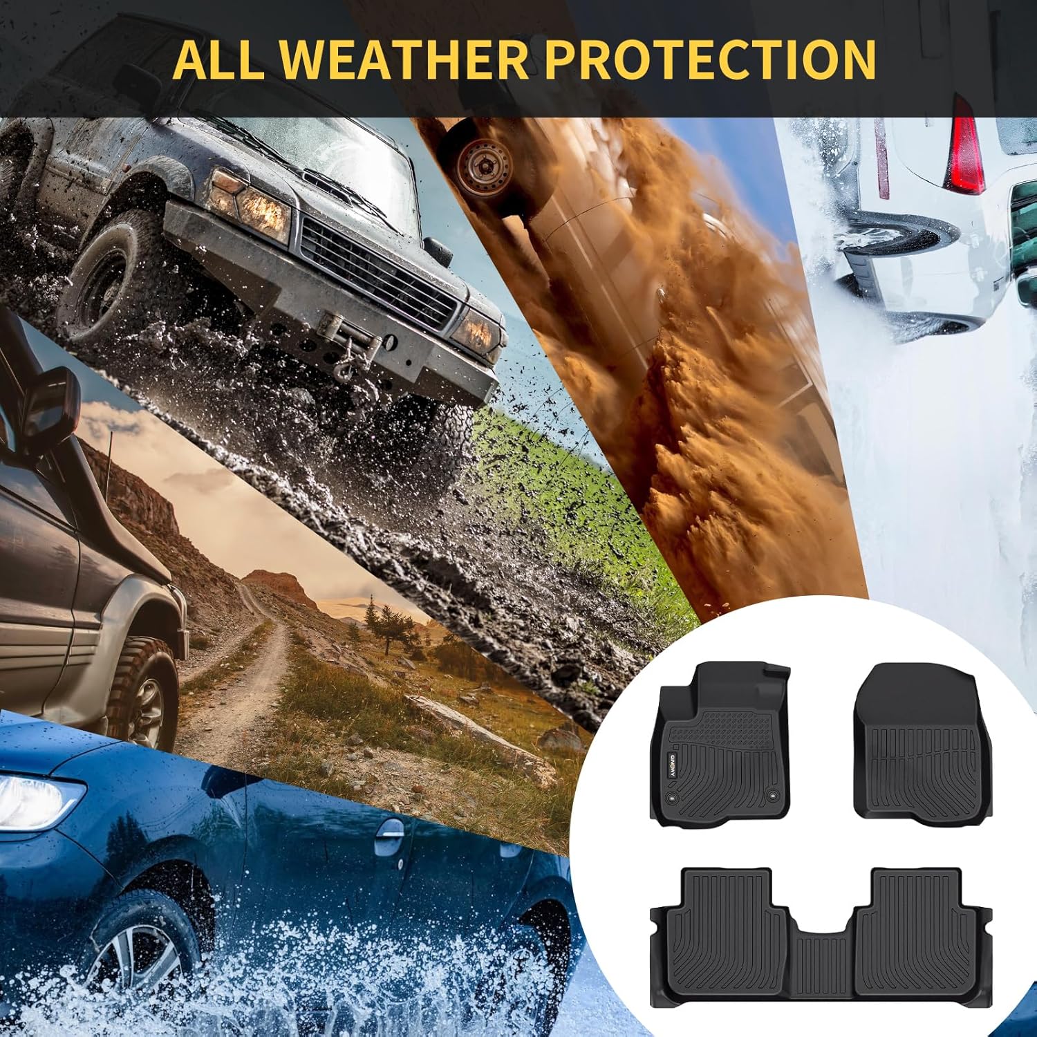 Thumbnail 6 de GINOWY TPE All-Weather Floor Mats & Cargo Liner for Chevy Trax 2014–2023 and Buick Encore 2013–2023 (Not for Encore GX)