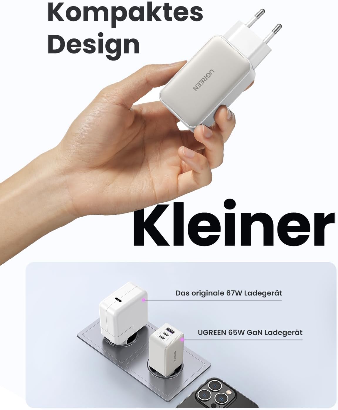 Thumbnail 6 de UGREEN Nexode 65W GaN USB-C Ladegerät