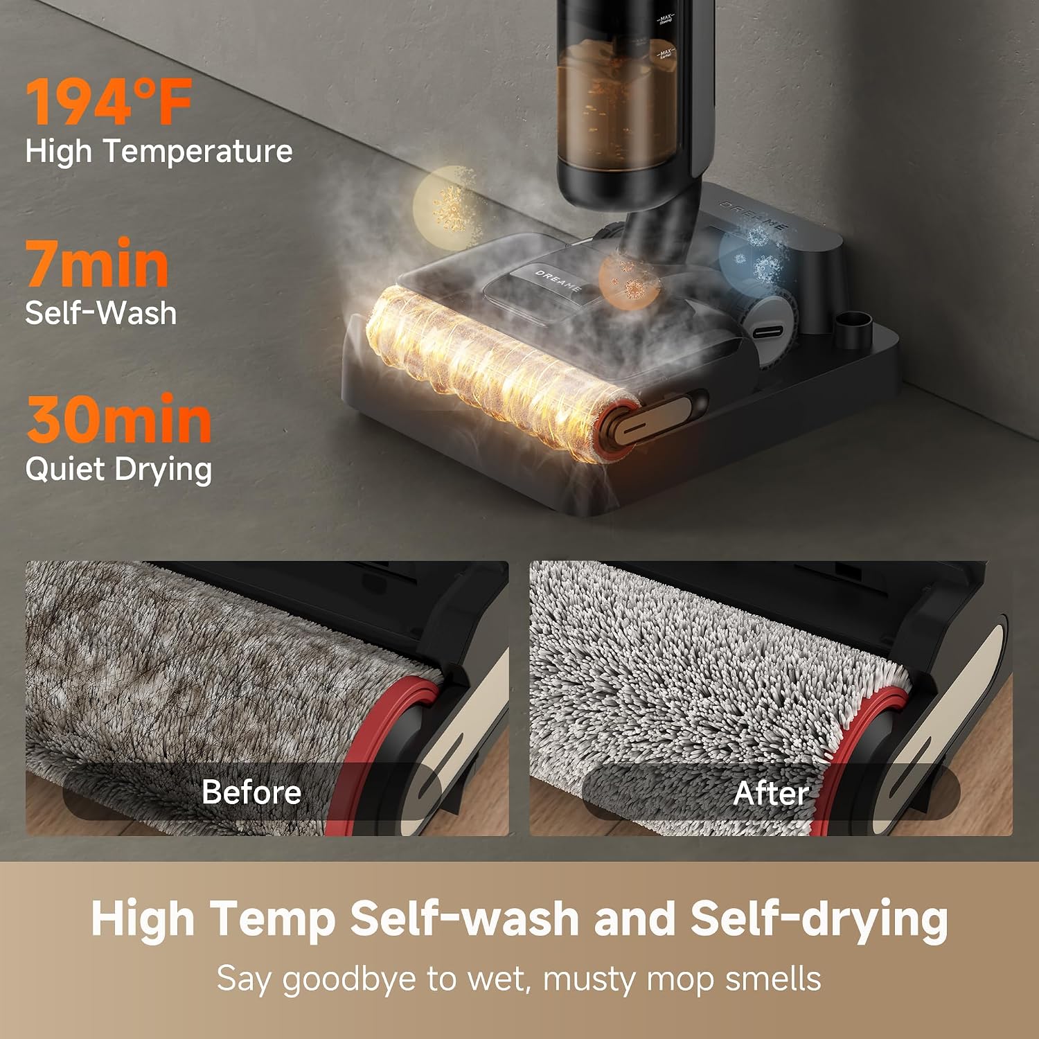 Detalle 2 de Dreame H12 Pro Gen2 Wet-Dry Vacuum and Mop with Edge Cleaning
