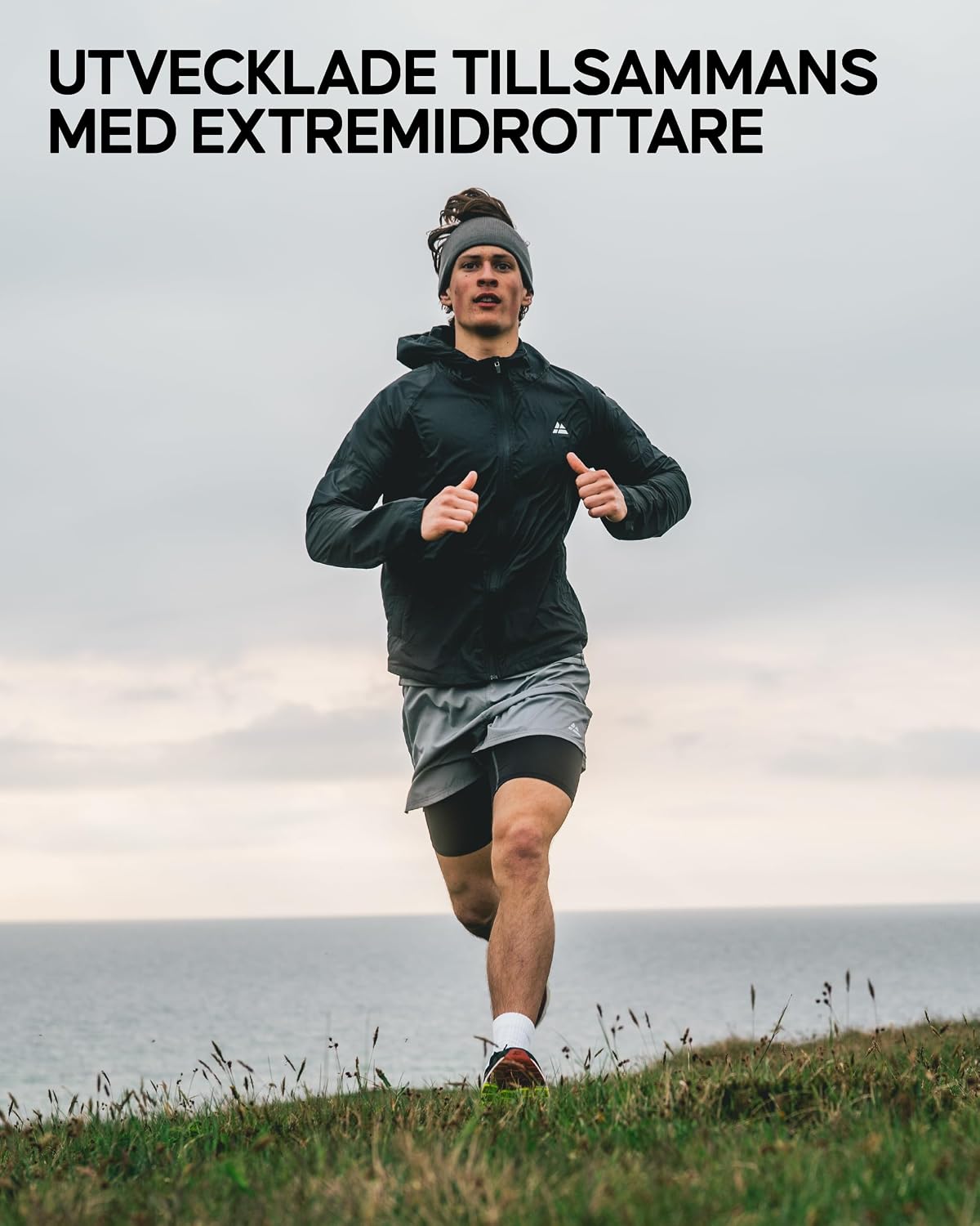 Detalle de DANISH ENDURANCE Merino Ull Löparstrumpor, vadderade knähöga, 2-pack