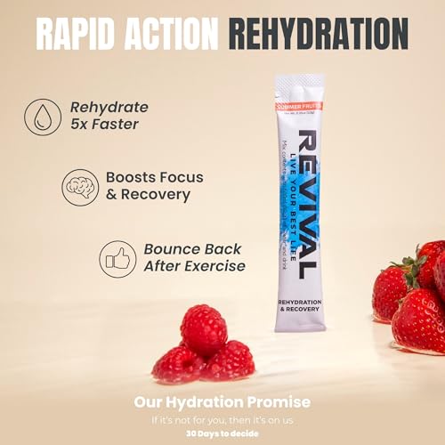 Detalle de Revival Rapid Rehydration Electrolytes Powder | High Strength Sachet Drink by Revival Shots