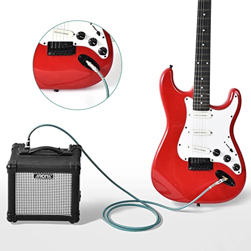Thumbnail 6 de Cavo per Chitarra OTraki 2 m – Doppia schermatura, giacca in nylon tweed, connettori 1/4" TS (6,35 mm) mono, 2 pezzi