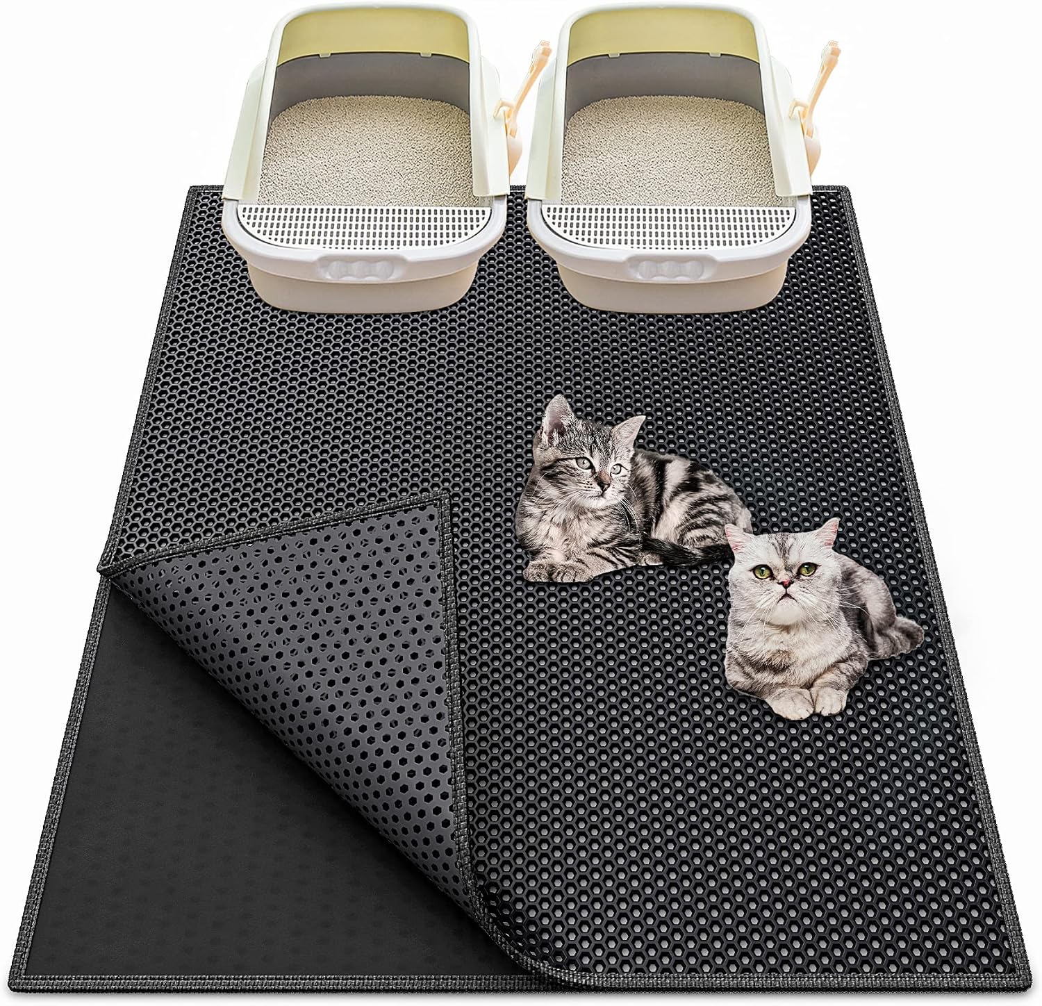 Detalle de Waretary Cat Litter Mat, 36" x 30