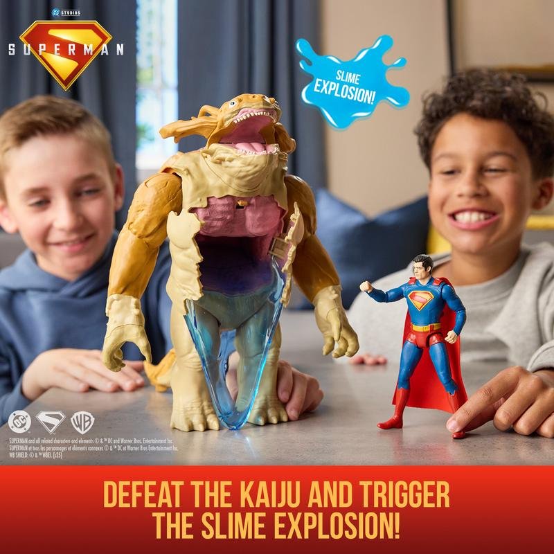 Detalle de Figura de acción Spin Master Superman Kaiju Slime Battle set (2 figuras)