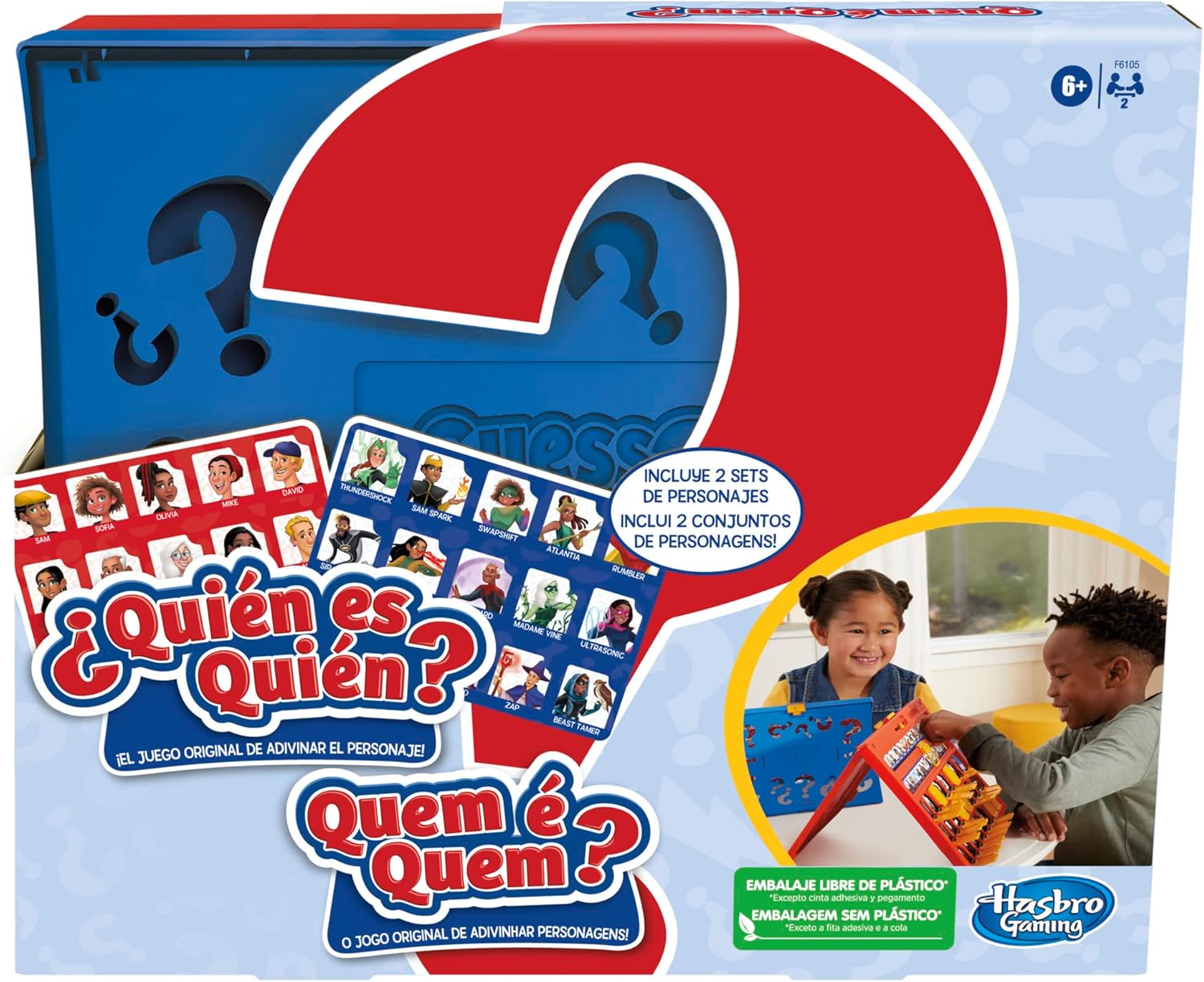 Detalle de Hasbro Gaming ¿Quién Es Quién? Juego de mesa para 2 jugadores 🎲