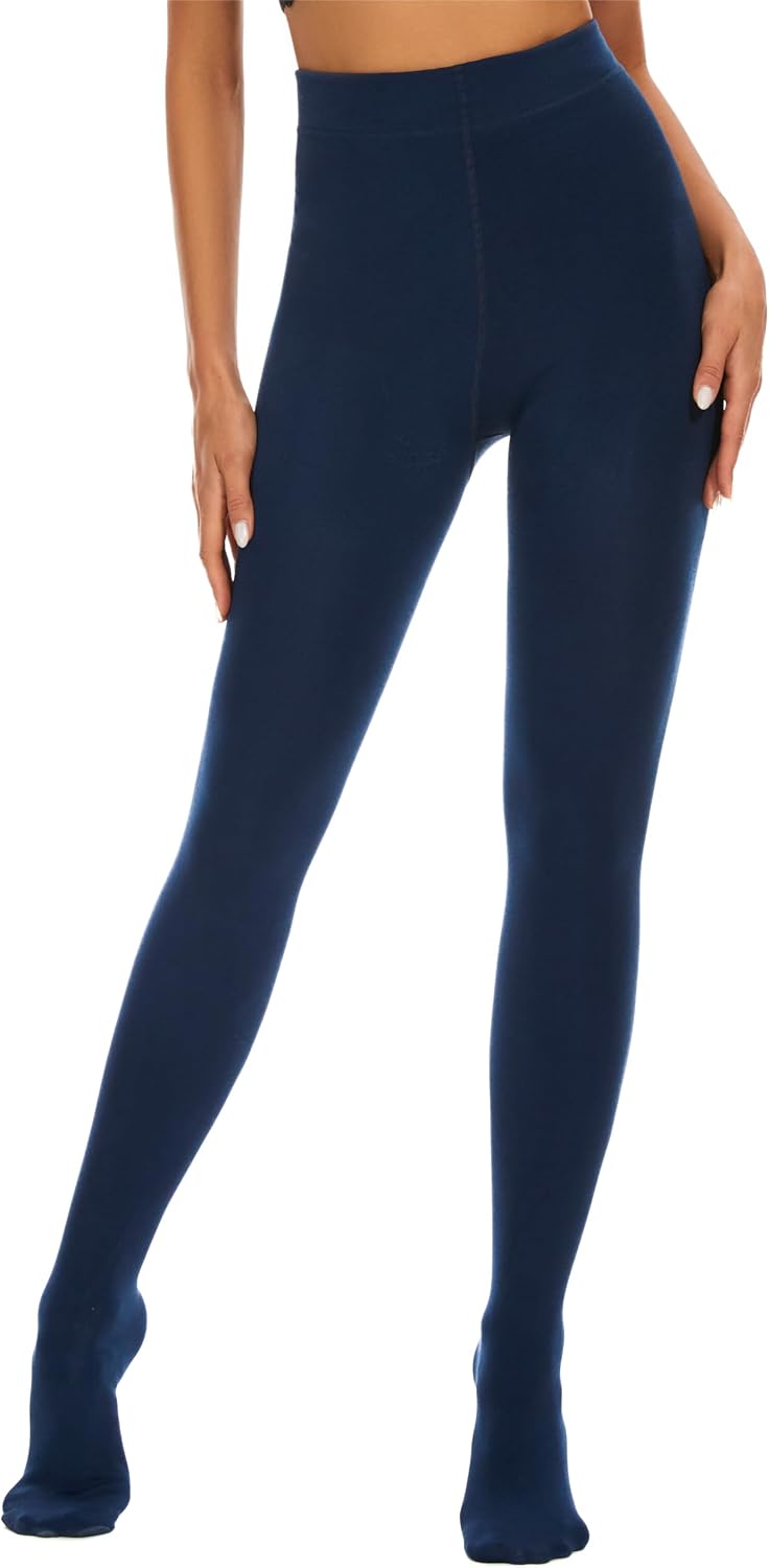 Detalle 2 de DUCMODA fleecefodrade vintertights för kvinnor – mjuka och ogenomskinliga