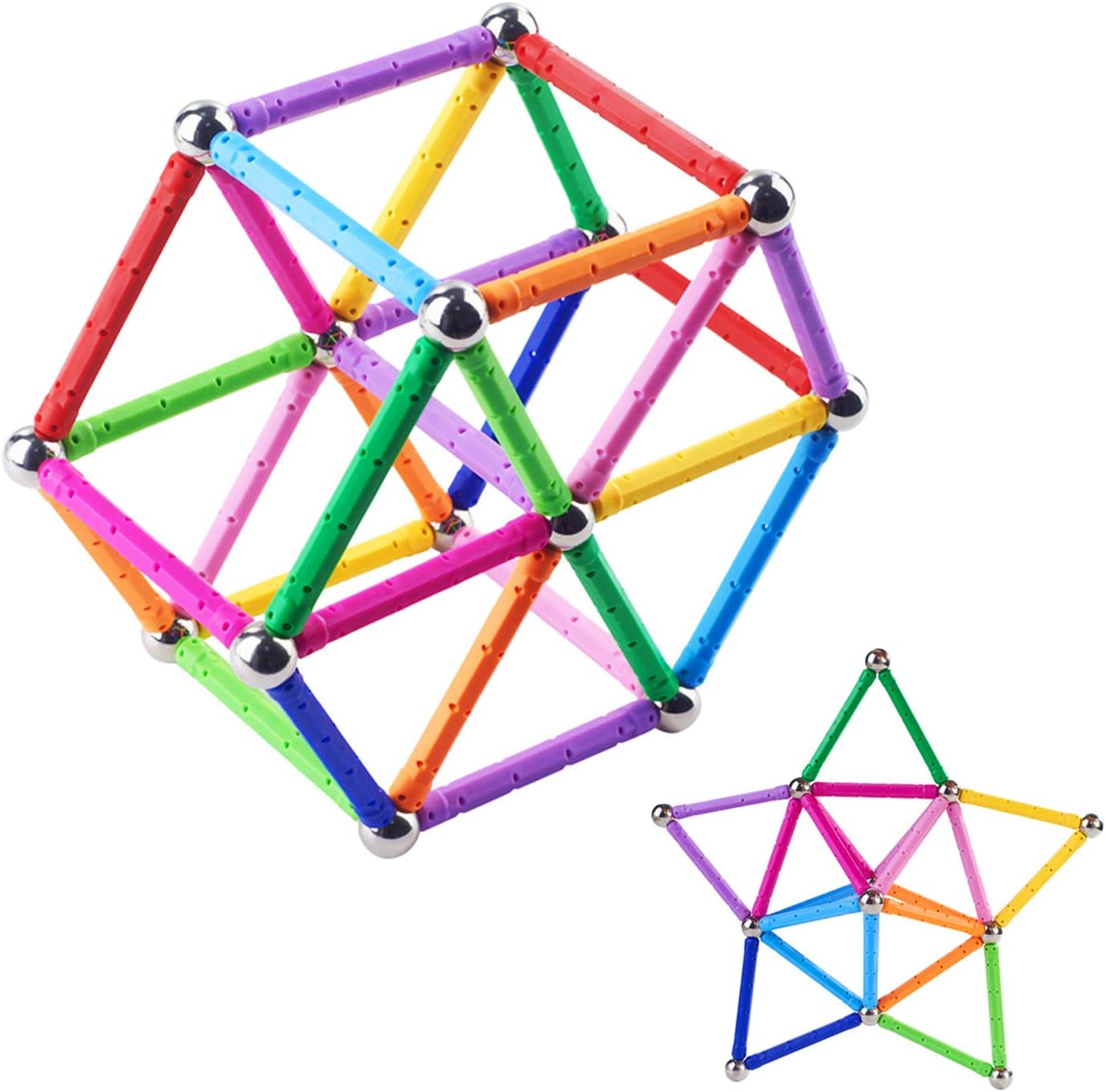 Thumbnail 4 de Beicarin 150 bastoncini magnetici da costruzione 🧩