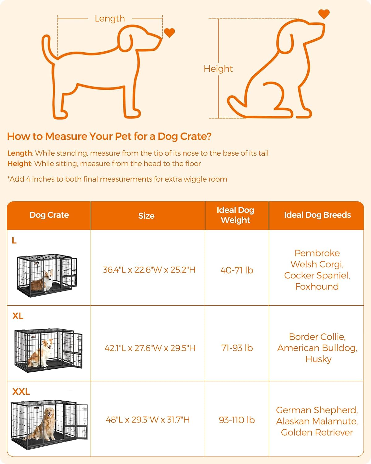 Thumbnail 4 de Feandrea Dog Crate, 48-Inch