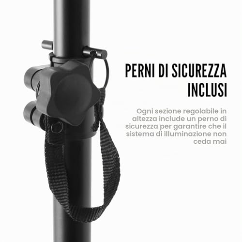Detalle 2 de Tiger LIS7-BK Stativo luci per fotografi: supporto robusto e versatile per luci in scenografie