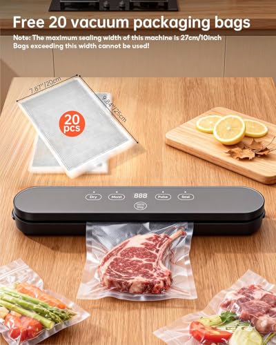 Thumbnail 6 de LSA Apparel Vacuum Sealer for Food, 4-in-1 Food Sealer Machine with Digital Timer