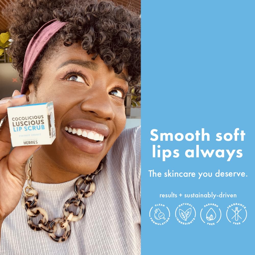 Detalle de Handmade Heroes Coconut Sorbet Lip Scrub 1oz