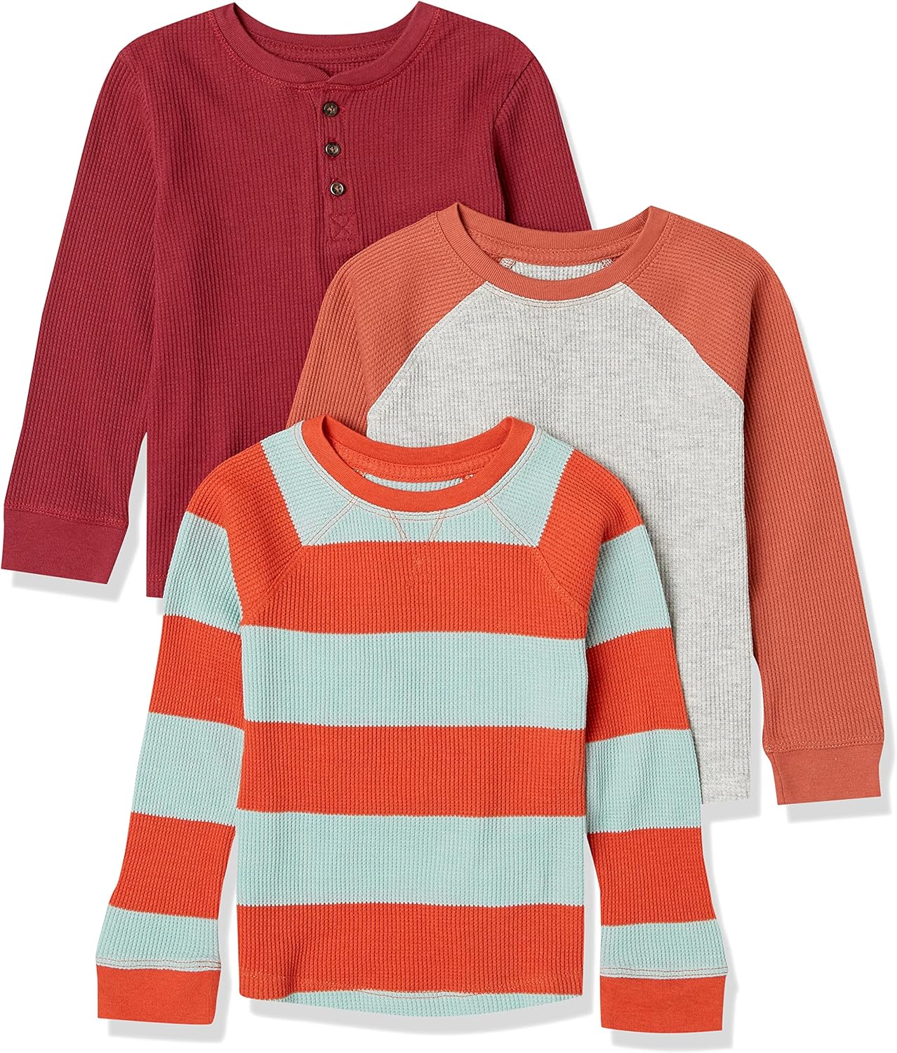 Thumbnail 5 de Amazon Essentials Jungen Langärmeliges Thermo-T-Shirt aus gestrickter Thermobaumwolle