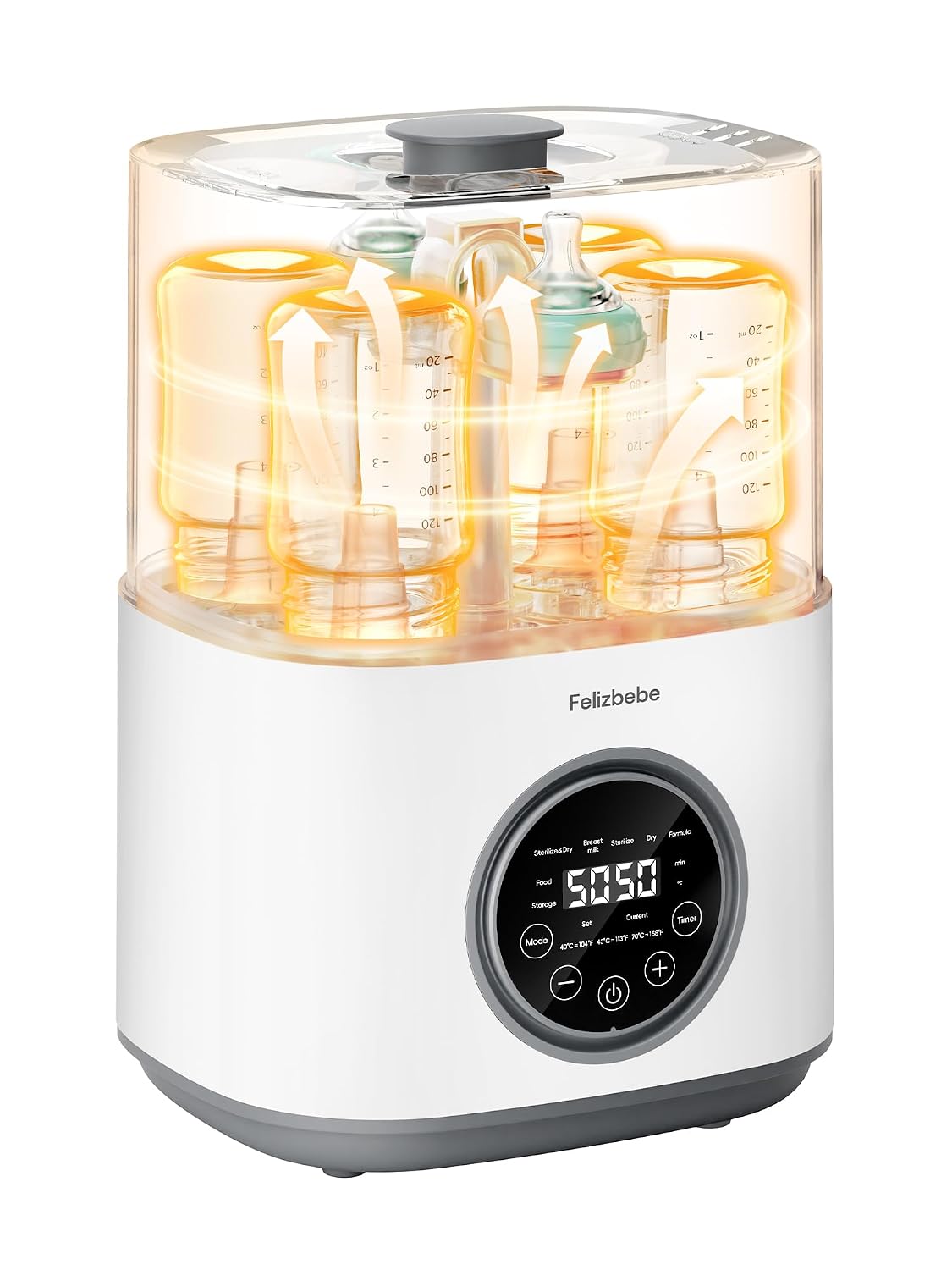 Detalle de Feilizbebe Baby Bottle Sterilizer, 6-Bottle Capacity